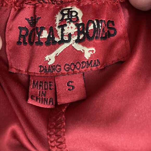 Vintage‎ Y2K Royal Bones Babydoll Dress Small Velvet Feather Chiffon Mini Grunge - Picture 3 of 13